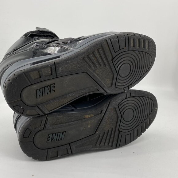 Nike Air Black Leather Classic Athletic Sneakers | Size 9 - Picture 5 of 7